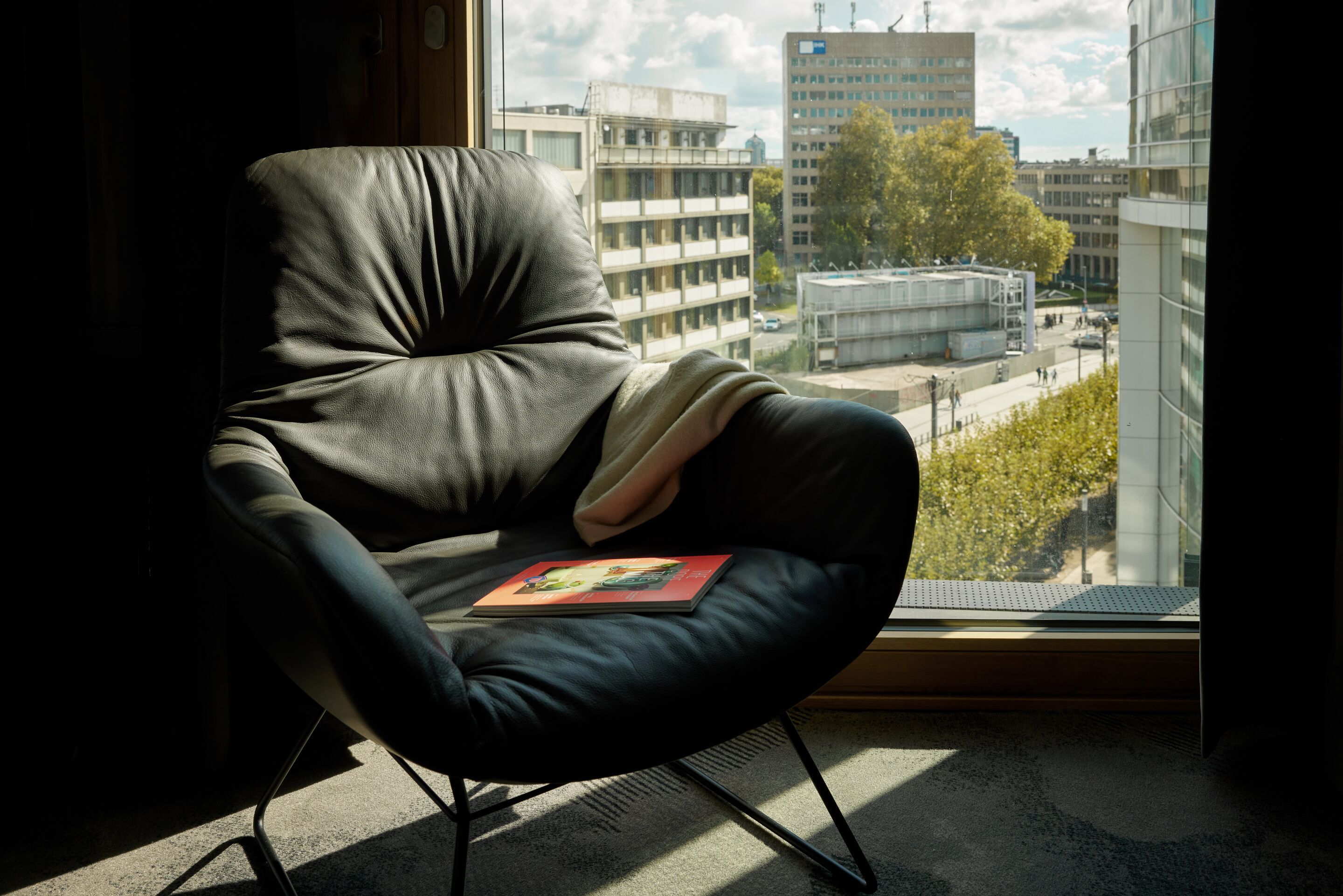 Designhotel Düsseldorf KöBogen Zimmer mit Blick auf KöBogen