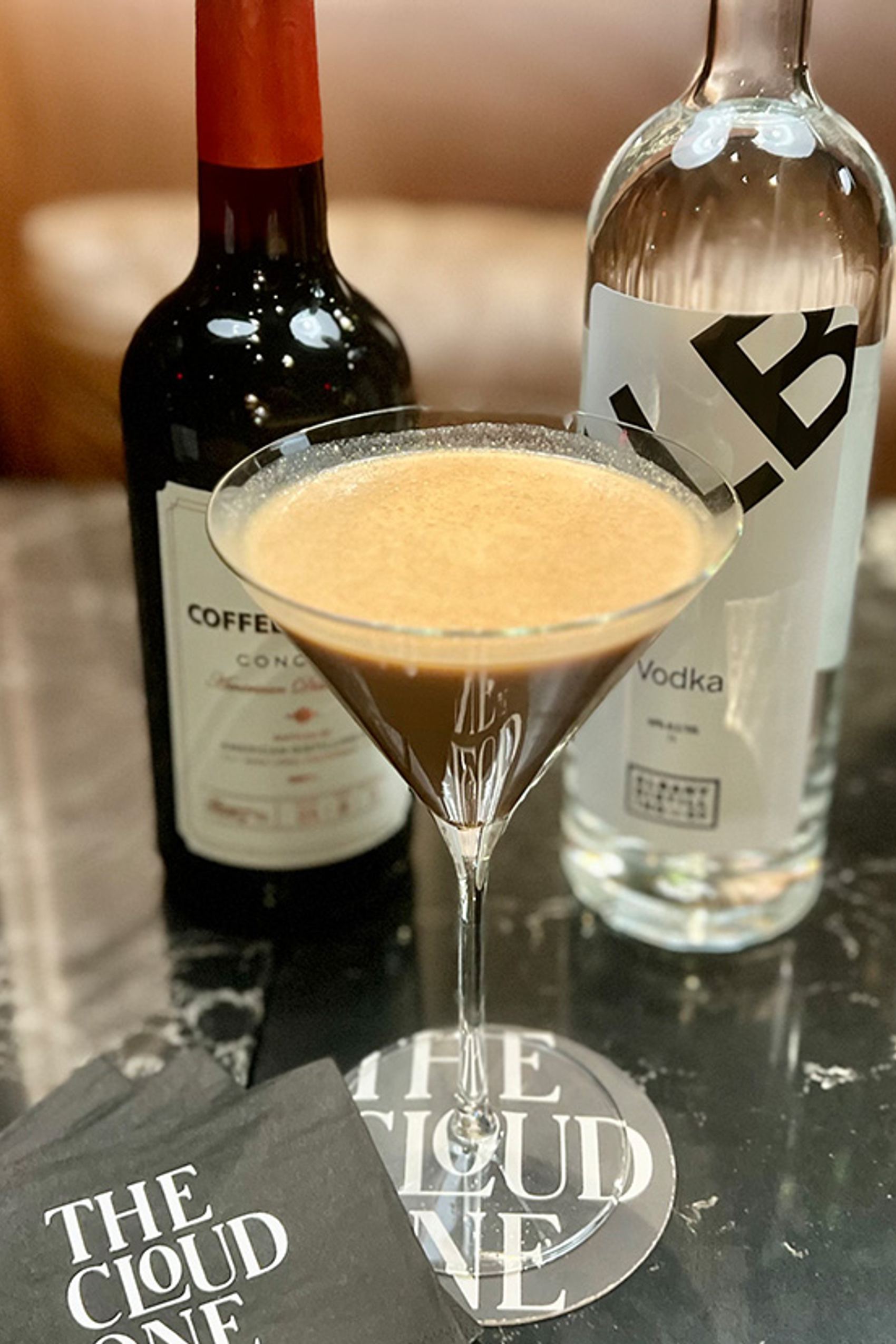 Love Tini special drink sounds in the cloud New York