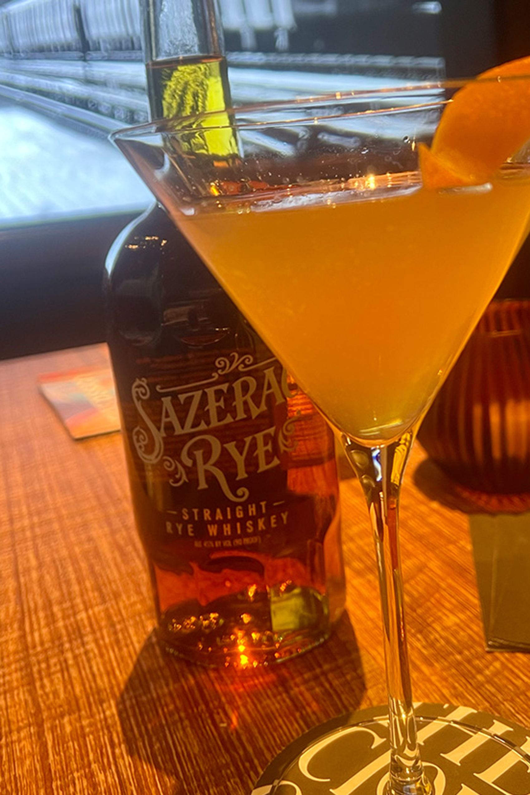 Citrus Rye Twist Special Drink Sounds in the Cloud New York